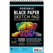 Portable Black Paper Sketch Pad