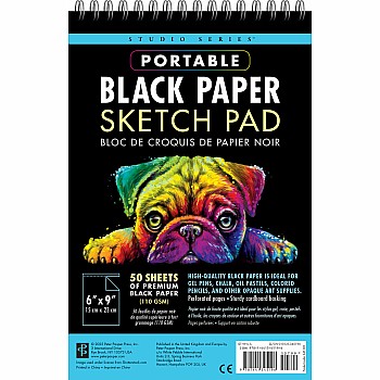 Portable Black Paper Sketch Pad