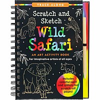 Scratch & Sketch Wild Safari (Trace-Along): An Art Activity Book