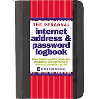 Black Internet Address & Password Organizer
