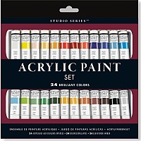 Studio Series Acrylic Paint Set (24 Colors)