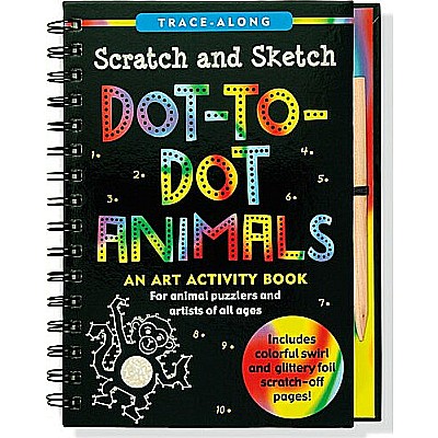 Dot-to-Dot Animals Scratch & Sketch (Trace-Along)