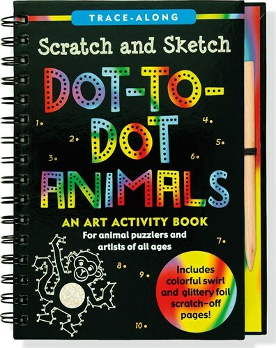 Dot-to-Dot Animals Scratch & Sketch (Trace-Along)