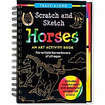 Scratch & Sketch Horses (Trace-Along)
