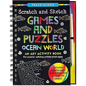 Scratch & Sketch Games & Puzzles: Ocean World (Trace-Along)