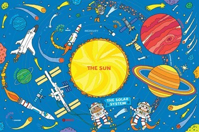 The Solar System Kids' Floor Puzzle (48 Pieces) (36 Inches Wide X 24 ...