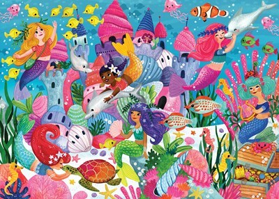 Mermaid Adventure Kids' Floor Puzzle (48 Pieces) (36 Inches Wide X 24 Inches High)