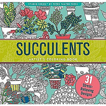 Succulents Artist'S Coloring Book