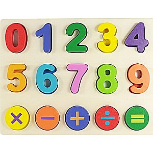 Wooden Numbers Puzzle (For Toddlers 2 To 5 Years Of Age)