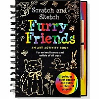 Furry Friends: An Art Activity Book for Animal Lovers and Artists of All Ages [With Wooden Stylus for Drawing]