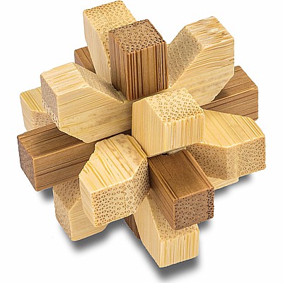 The Flower (Mini) - assembly puzzles from bamboo