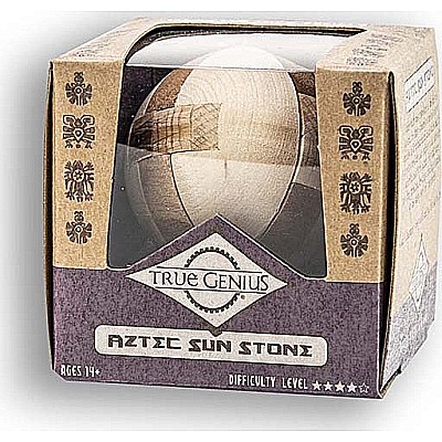 Aztec Sun Stone - mini wooden puzzle