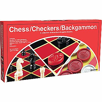 Checkers/ Chess/ Backgammon (folding Board)