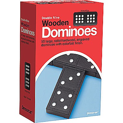 Double Nine Wooden Dominoes