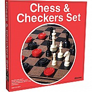 Chess  Checkers Set (hardboard)