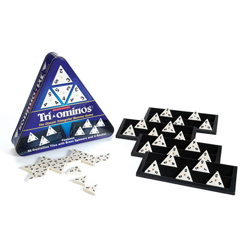 Triominos 40th Anniversary Edition in triangular tin - still sealed
