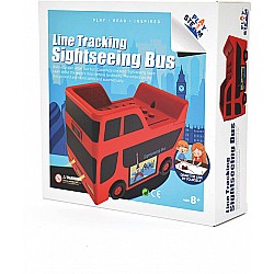 PlaySTEAM Line Tracking Sightseeing Bus with Landmark Route