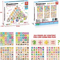 PicassoTiles 36 Piece Magnetic Cubes Alphabet and Numbers