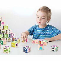 PicassoTiles 36 Piece Magnetic Cubes Alphabet and Numbers