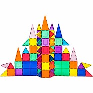 PicassoTiles 101 Piece Magnetic Building Block Set Magnet Tile Construction Toy