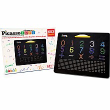 Double Sided 12"x10" Large Magnetic Drawing Board (with Letters and Numbers)