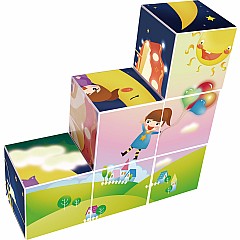 PicassoTiles 6 Piece Magnetic Magic Puzzle Cube Set