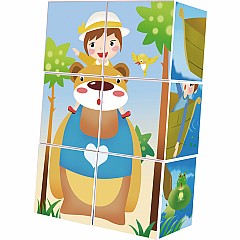 PicassoTiles 6 Piece Magnetic Magic Puzzle Cube Set