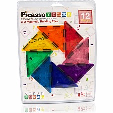 PicassoTiles® 12 Piece Right Triangle Expansion Pack