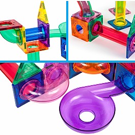 PicassoTiles 100pc Marble Run Building Blocks