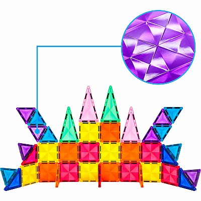PicassoTiles Mini Diamond 40pc Building Block Tiles