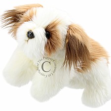 Brown & White Dog Puppet