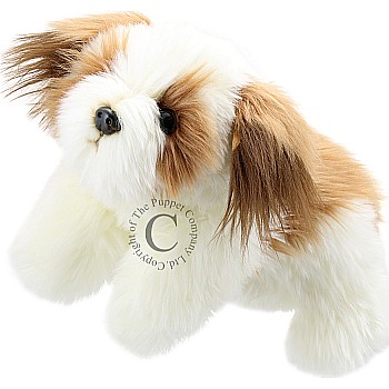 Brown & White Dog Puppet