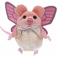 Finger Puppet - Mouse (Pink with Wings)