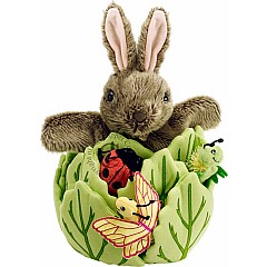 Hide-Away Puppets - Rabbit in a Lettuce With 3 Mini Beasts