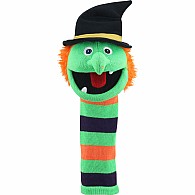 Wilma Witch Eco Knitted Puppet