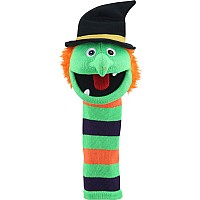 Wilma Witch Eco Knitted Puppet