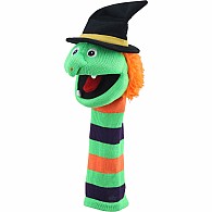 Wilma Witch Eco Knitted Puppet