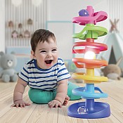 Spiral Tower Brightball - a swirling run of balls