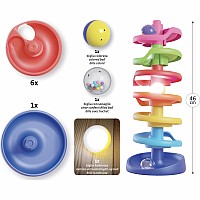 Spiral Tower Brightball - a swirling run of balls