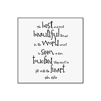 Best & Most Beautiful - Helen Keller Black and White Magnet