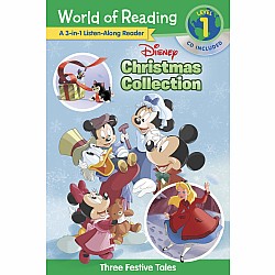World of Reading: Disney Christmas Collection 3-in-1 Listen-Along Reader-Level 1: 3 Festive Tales with CD!