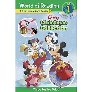 World of Reading: Disney Christmas Collection 3-in-1 Listen-Along Reader-Level 1: 3 Festive Tales with CD!