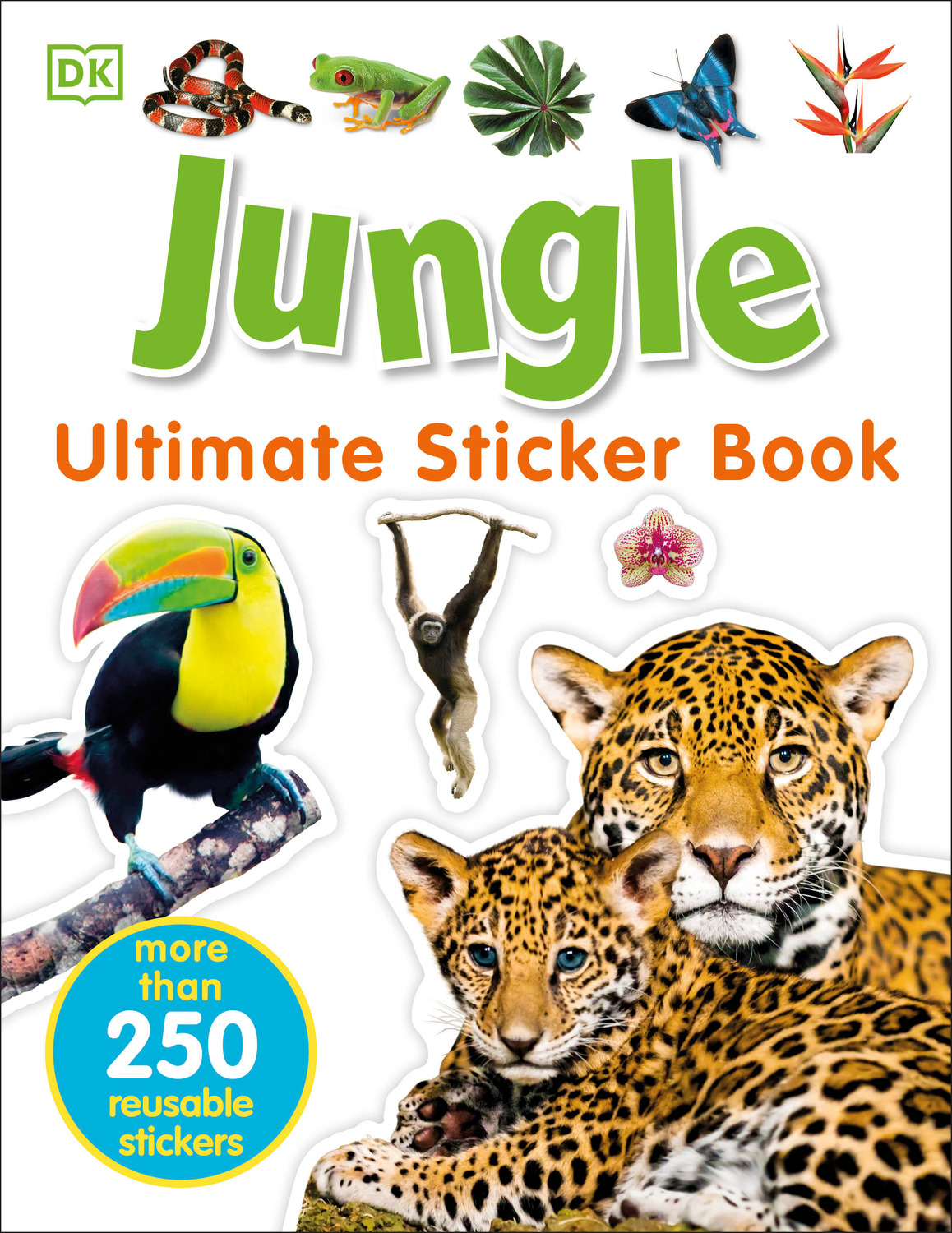 Ultimate Sticker Book: Jungle: More Than 250 Reusable Stickers - Lucky Duck  Toys