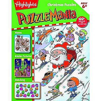 Christmas Puzzles: 100+ Puzzles!  Hidden Pictures Puzzles, Brainteasers, Mazes, Wordplay, Matching,  and More!