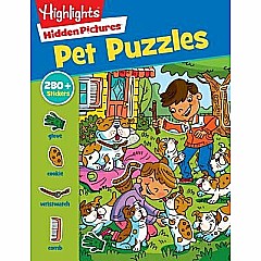 Pet Sticker Puzzles: Over 280 Stickers to Find Hidden Objects within Cute Dogs, Cats and Other Pets, Animal Lover Sticker Activ