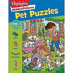 Pet Sticker Puzzles: Over 280 Stickers to Find Hidden Objects within Cute Dogs, Cats and Other Pets, Animal Lover Sticker Activ