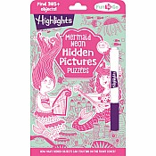 Mermaid Neon Hidden Pictures Puzzles