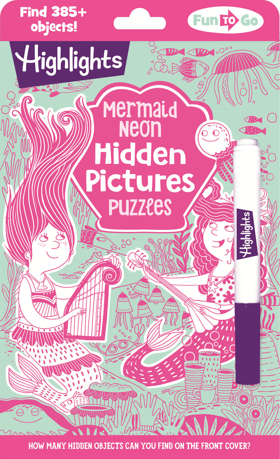 Mermaid Neon Hidden Pictures Puzzles