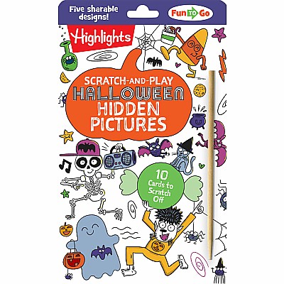 Scratch-and-Play Halloween Hidden Pictures