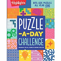 Puzzle-a-Day Challenge: Bite-Size Puzzles All Year Long : Bite-Size Puzzles All Year Long, A 365 Day Kids Puzzle Book with a Va